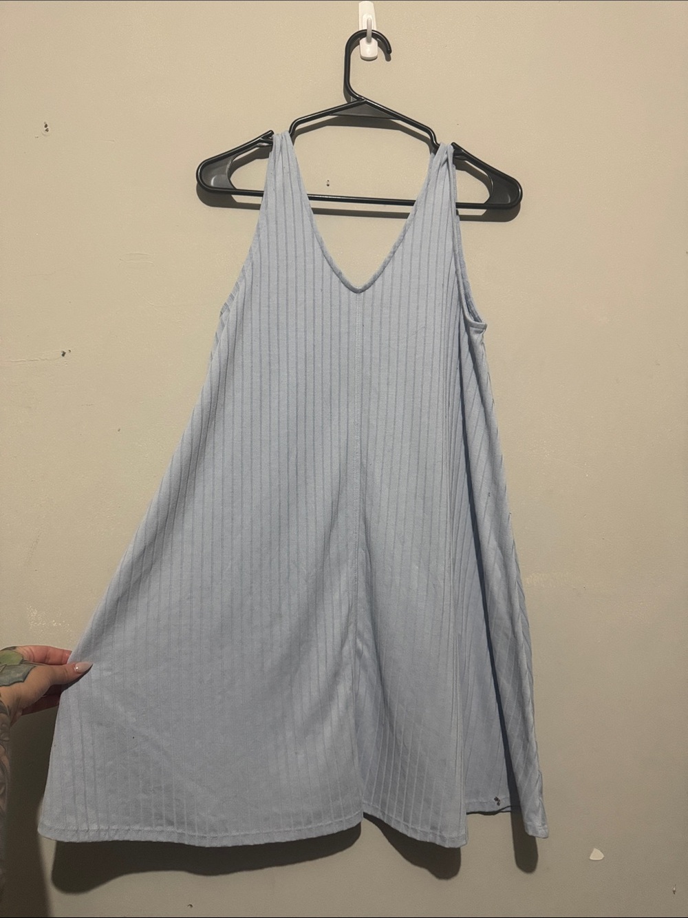 American Eagle Light Blue Ribbed dress